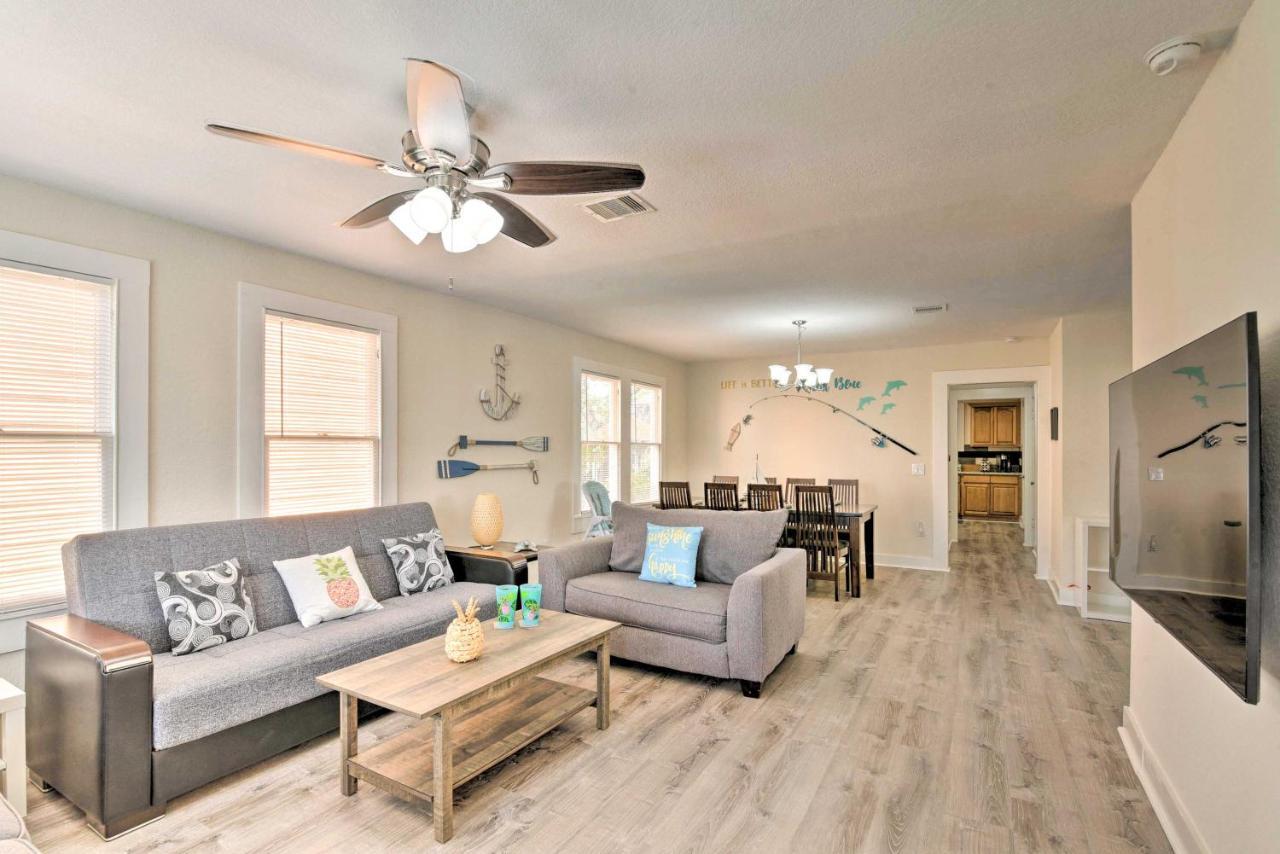 Bright Galveston Bungalow Half Mi To Pleasure Pier מראה חיצוני תמונה