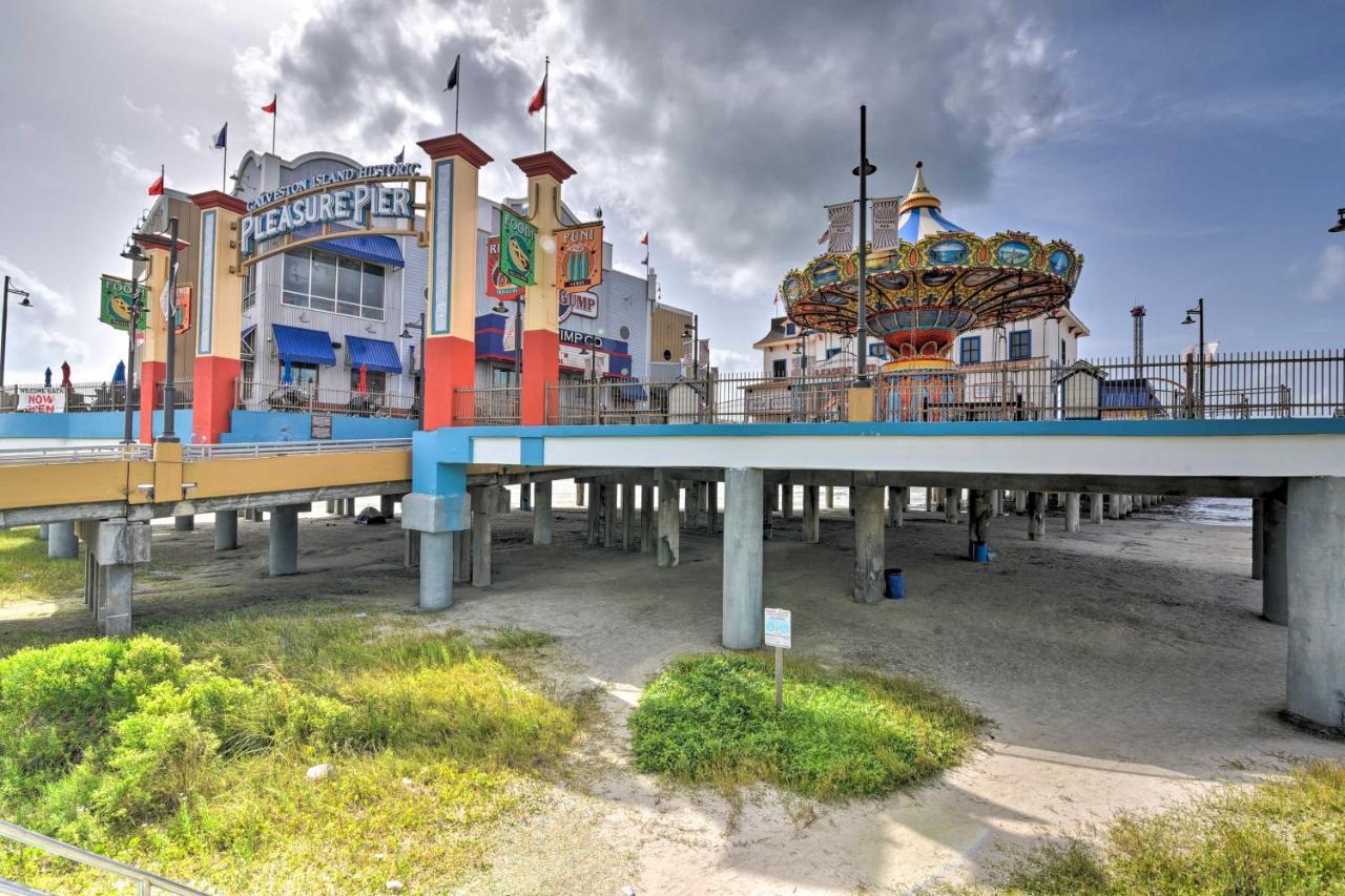 Bright Galveston Bungalow Half Mi To Pleasure Pier מראה חיצוני תמונה